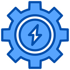 Setting blue outline icon