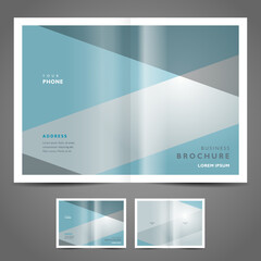 brochure design template vector simple geometric abstract background