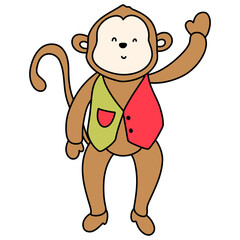 circus monkey, circus animals concept