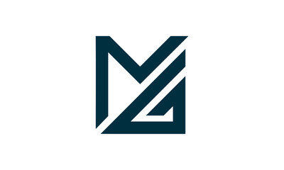 monogram MG logo template