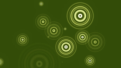 カラフルな背景に円が湧き出る