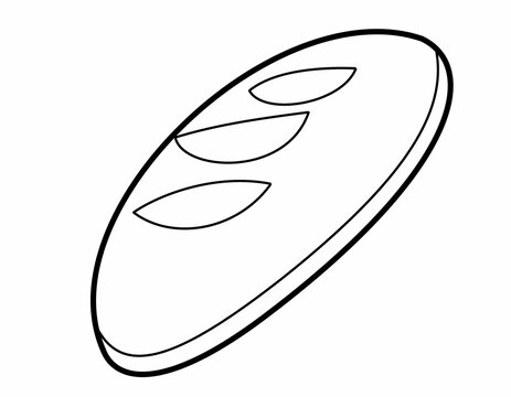 recommend clip art: フランスパン(線画)