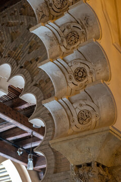 Incredible details in Moorish architecture Palace, a version of Islamic architecture