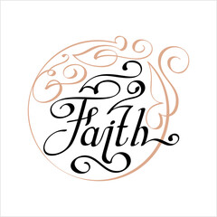 Faith Hand Drawn Pen Ink Style M_2105001