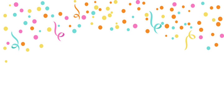 Party celebration background with confetti