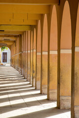 Corridor with arches in the Island of Mozambique