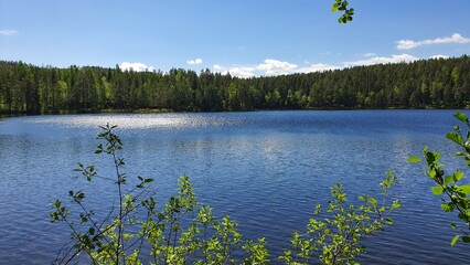 lake in the mountains in north Sweden