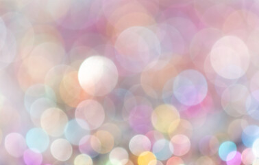 Multicolored festive bokeh as background.