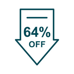 Discount offer icon vector design templates