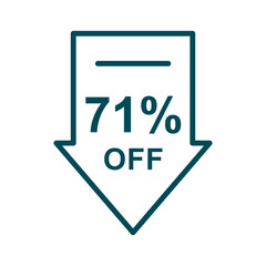 Discount offer icon vector design templates