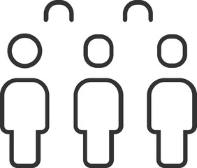 Businessteam, group linear icon