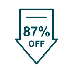 Discount offer icon vector design templates