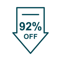 Discount offer icon vector design templates
