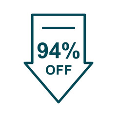 Discount offer icon vector design templates