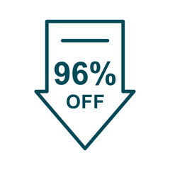 Discount offer icon vector design templates