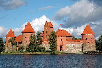 Fototapeta na wymiar Castle in Trakai (Lithuania)