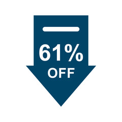 Discount offer icon vector design templates