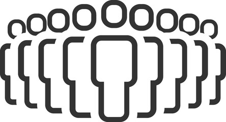 Businessteam, group linear icon