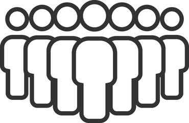 Businessteam, group linear icon