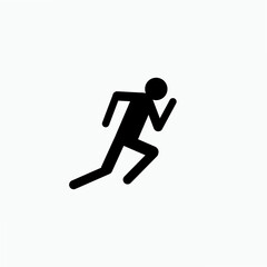 Runner Icon. Athlete Running Symbol.       