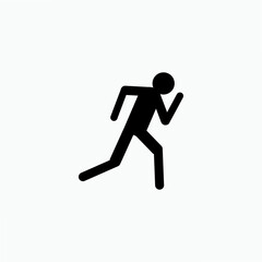 Runner Icon. Athlete Running Symbol.       
