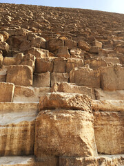 Giza Pyramids stones 
