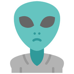 alien flat icon