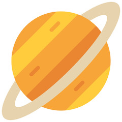 saturn flat icon © supanut