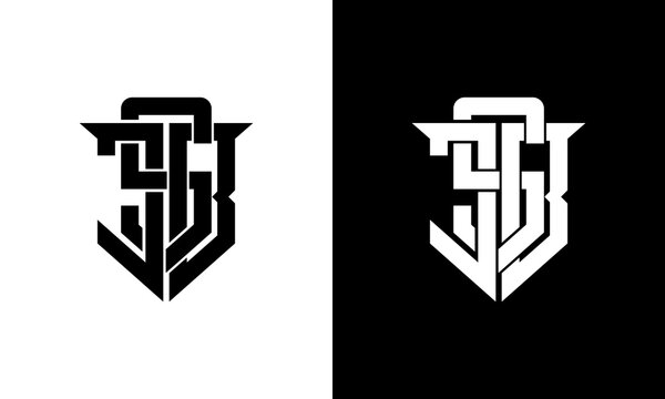 letter jsb or jbs logo design