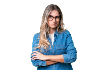 Young Uruguayan woman over isolated background feeling upset