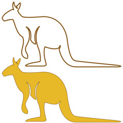 kangaroo illustration