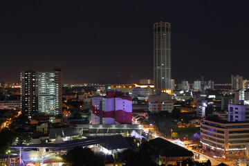 Fototapeta na wymiar Menara Komtar tower, Georgetown, Penang, Malaysia