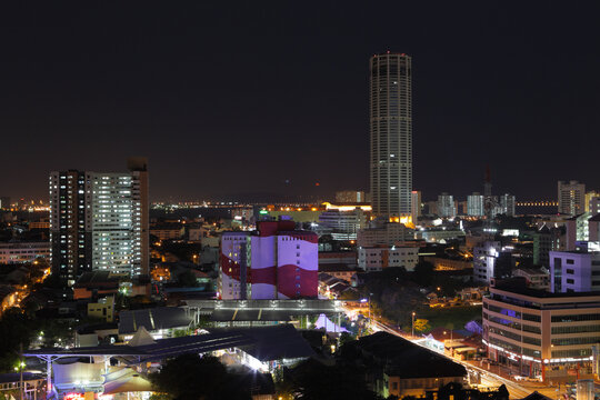 Menara Komtar tower, Georgetown, Penang, Malaysia