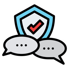 chat  insurance protection icon