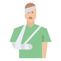 wounded insurance protection icon