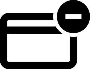 Credit card, pay card, ATM sign