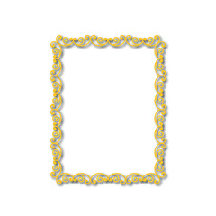 Frame, in the style of an ornament, Vector illustration eps 10, Art.	