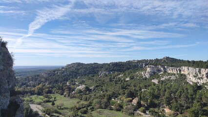 Obraz premium Trail aux Baux-de-Provence, Alpilles
