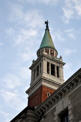 Turm der Basilica San Giorgio Maggiore in Venedig