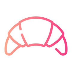croissant gradient icon