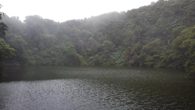Laguna Botos, a volcanic lake in Poas Volcano National Park of Costa Rica, or Parque Nacional Volcan Poas in Spanish, San Jose, Costa Rica