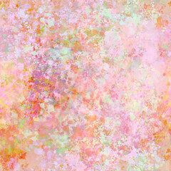 Abstract pink yellow blur painted seamless pattern