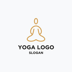 Yoga logo template vector illustration design