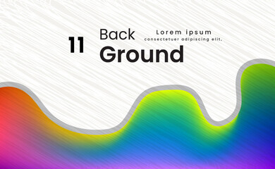 Colorful Gradient Liquid Background Vector.