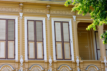 Con Pasha Mansion or John Avrimidis Mansion on Büyükada island (Prinkipo) in Prince's islands, in Sea of Marmara, near Istanbul, Turkey. It is an eclectic structure of imperial style, built in 1880.