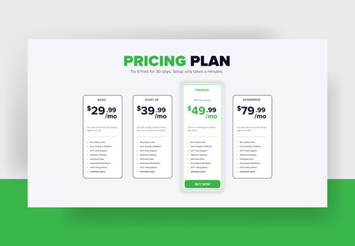 Pricing Plan Select Set