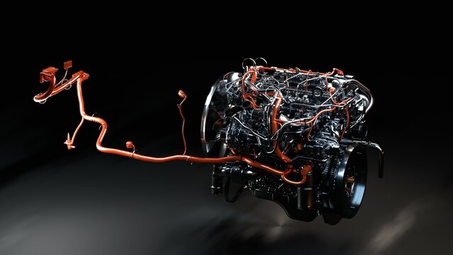 3D Rendering of engine