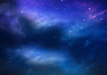 deep space, abstract blue background