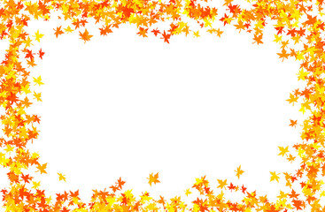 Autumn leaves picture frame
