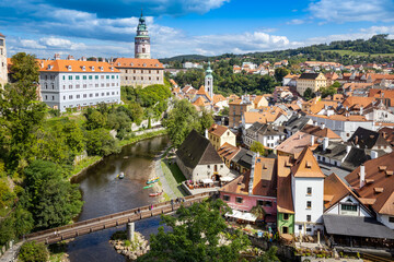 Fototapeta na wymiar Cesky Krumlov town (UNESCO), South Bohemia, Czech republic, Europe